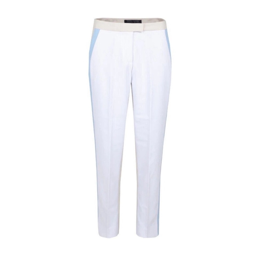 G/Fore Womens Color Block Tux Trouser Pants Snow/Stone/Baja GFore Golf NWOT